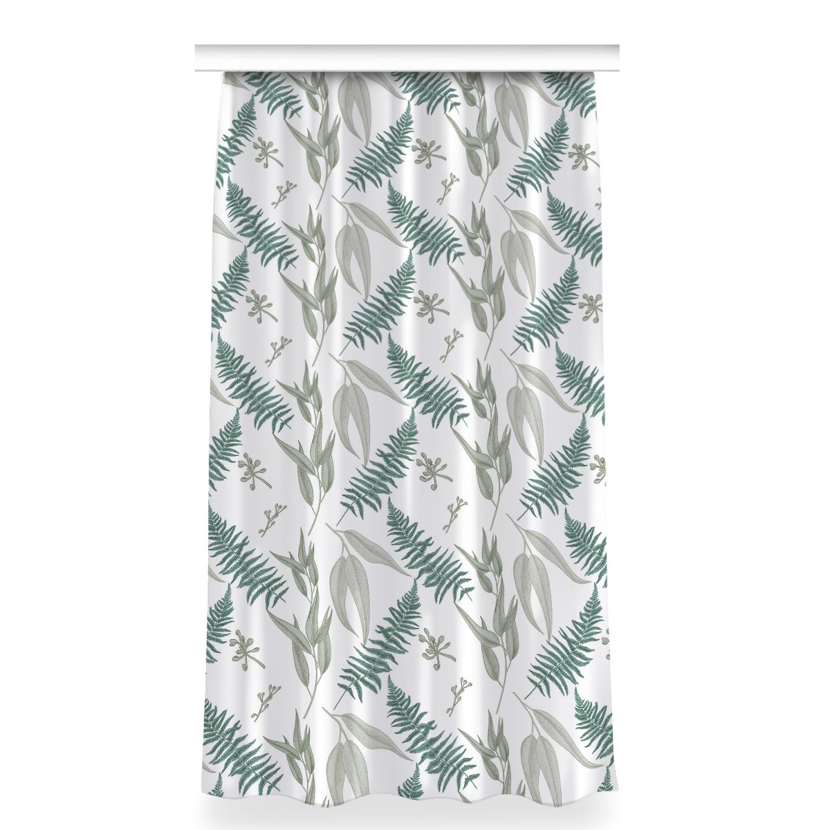 Zasłona na taśmę wzór do sypialni 150x280 Paproć, Fabricsy