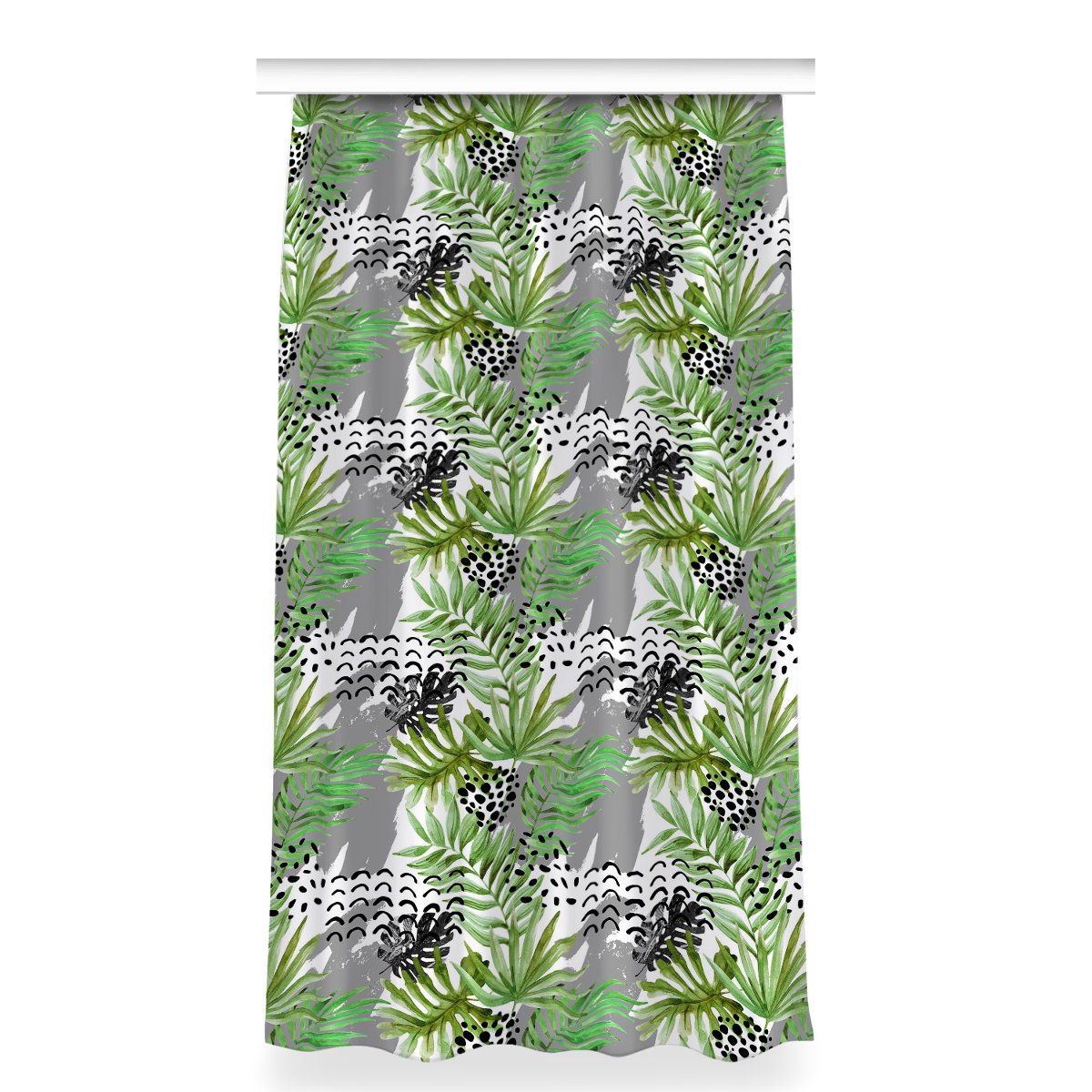 Zasłona gotowa do pokoju 150x280 Tropikalne liście, Fabricsy