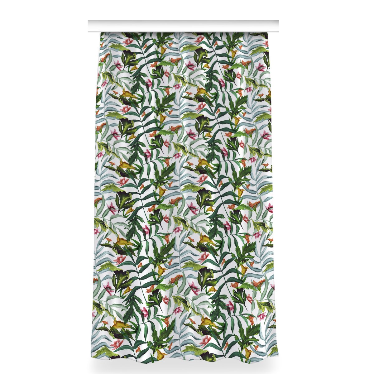 Zasłona gotowa dekor wzór 150x280 Tropikalna flora, Fabricsy