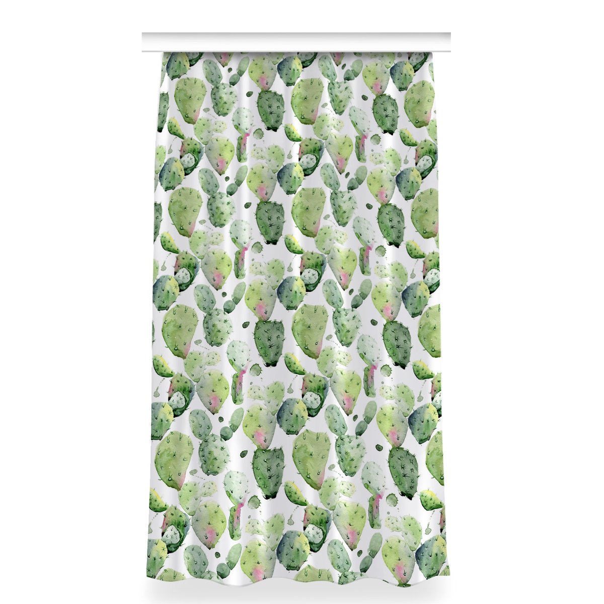 Zasłona wzór do pokoju 150x280 Kaktusy tropikalne, Fabricsy