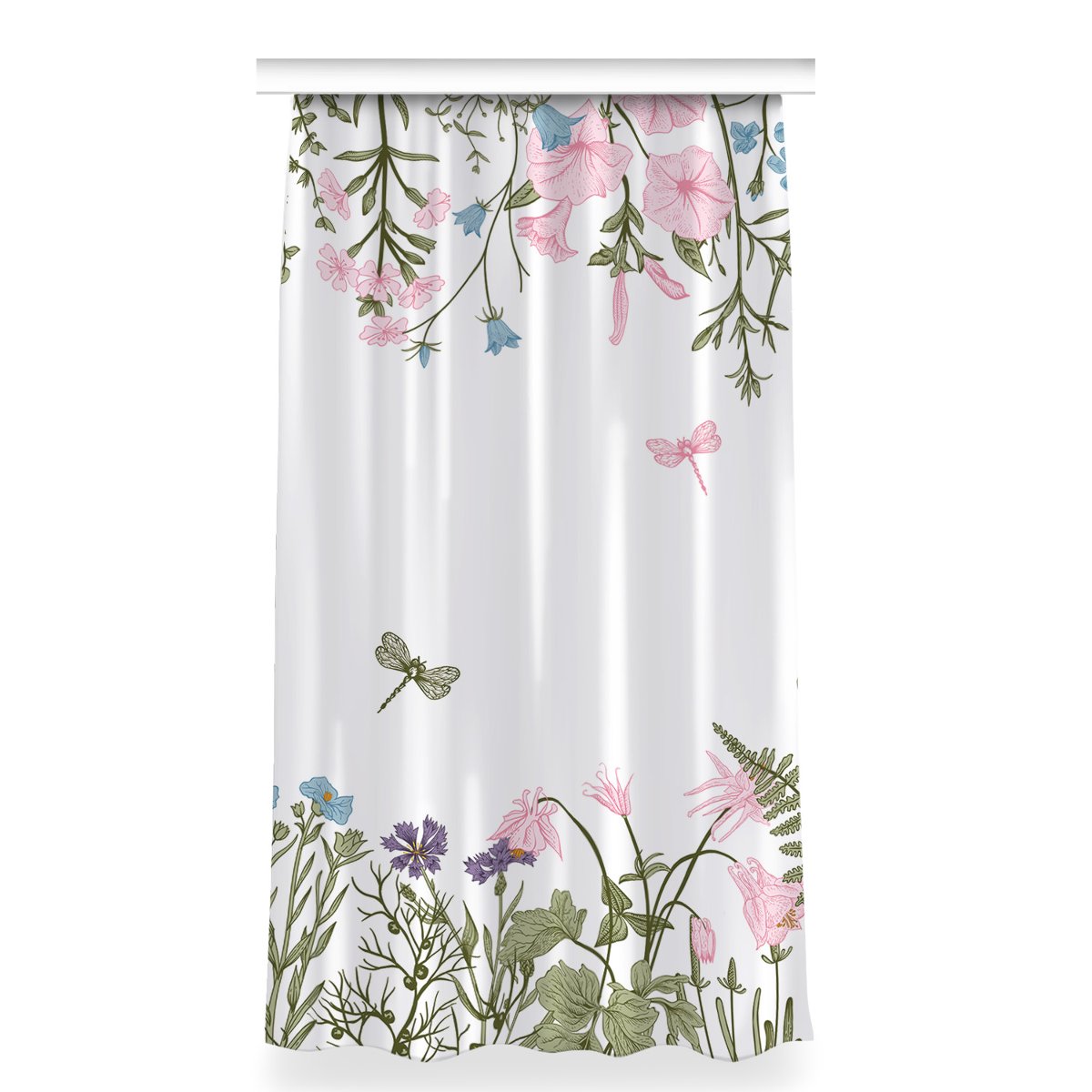 Zasłona z nadrukiem gotowa 150x280 Wiosenne kwiaty, Fabricsy