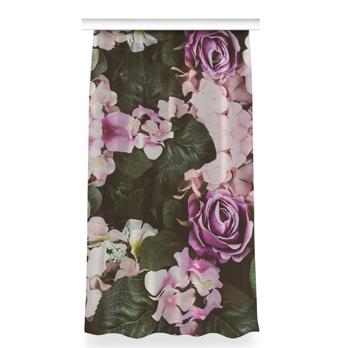 Zasłona na taśmę do salonu 150x280 Barokowe kwiaty, Fabricsy