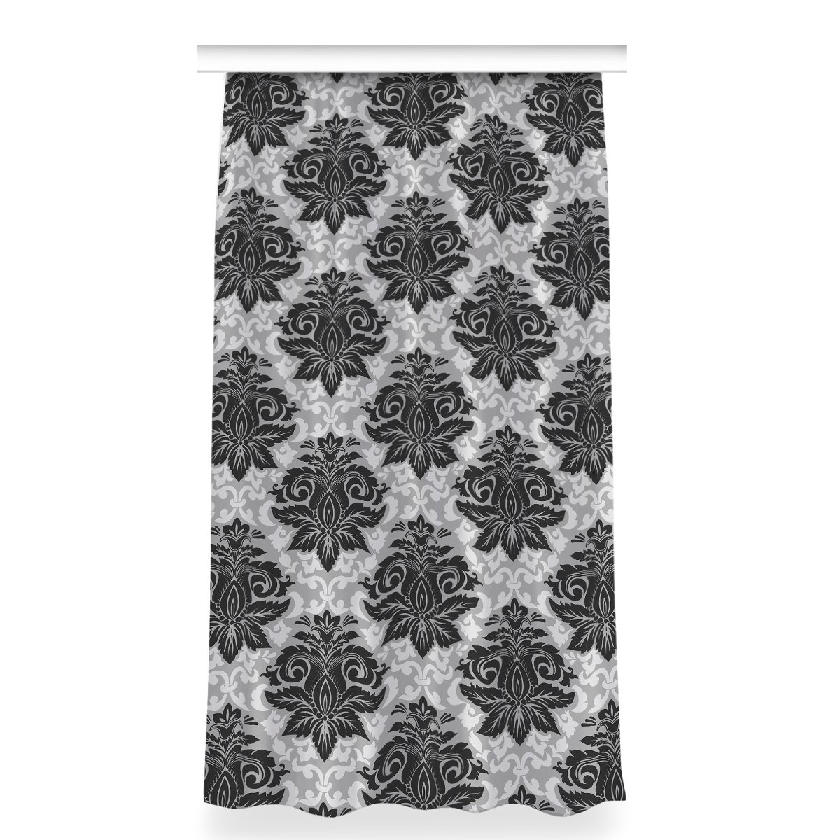 Zasłona z nadrukiem gotowa wzór 150x280 Szary wzór, Fabricsy