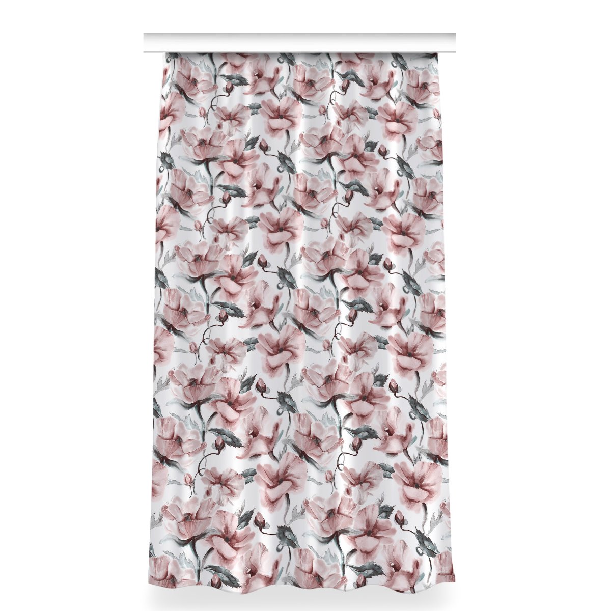 Zasłona z nadrukiem gotowa 150x280 Kwiatowy obraz, Fabricsy