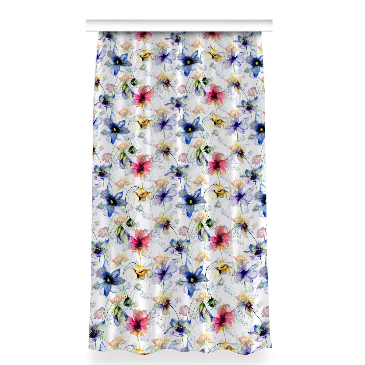 Zasłona na taśmę do pokoju 150x280 cm Polne kwiaty, Fabricsy