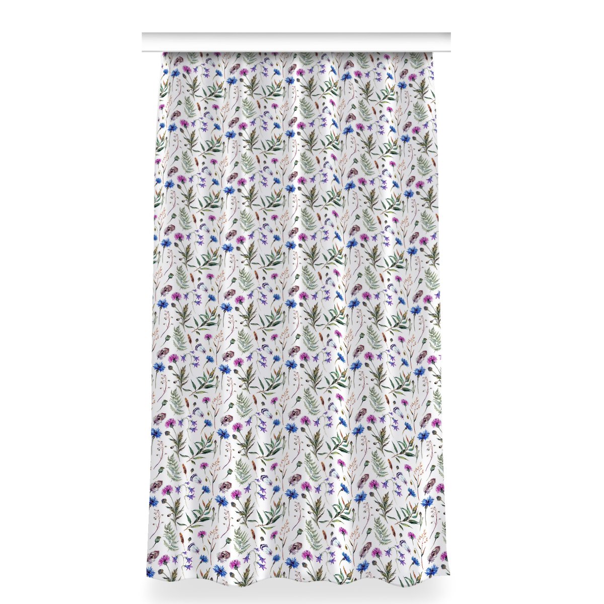 Zasłona na taśmę do sypialni 150x280 Kwiaty z łąki, Fabricsy