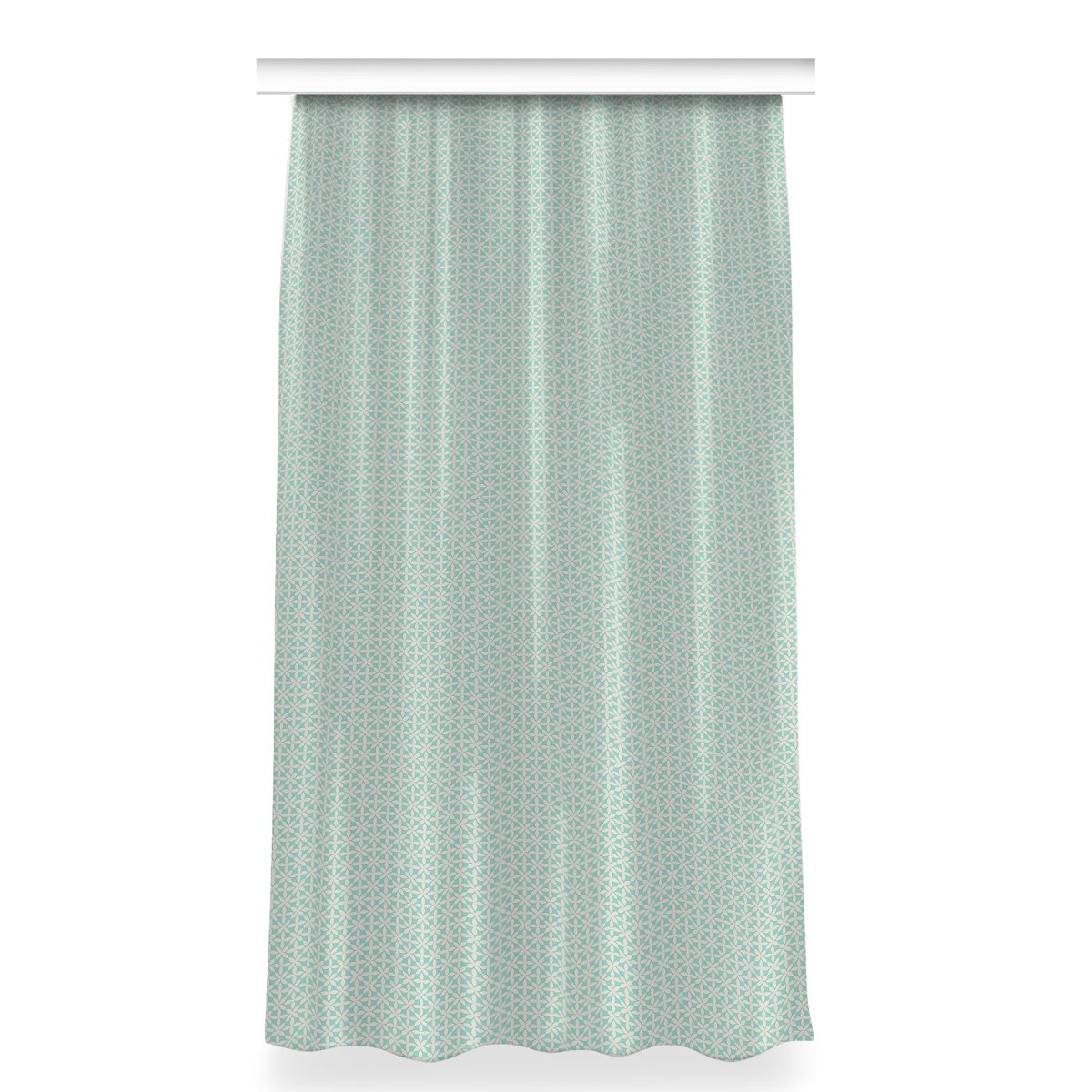Zasłona do sypialni 150x280 Biało niebieski wzór, Fabricsy
