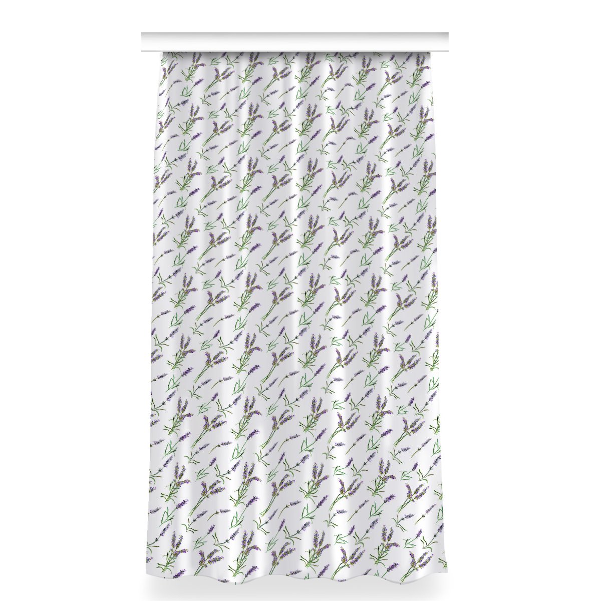 Zasłona gotowa dekor wzór 150x280 Kwiaty lawendy, Fabricsy