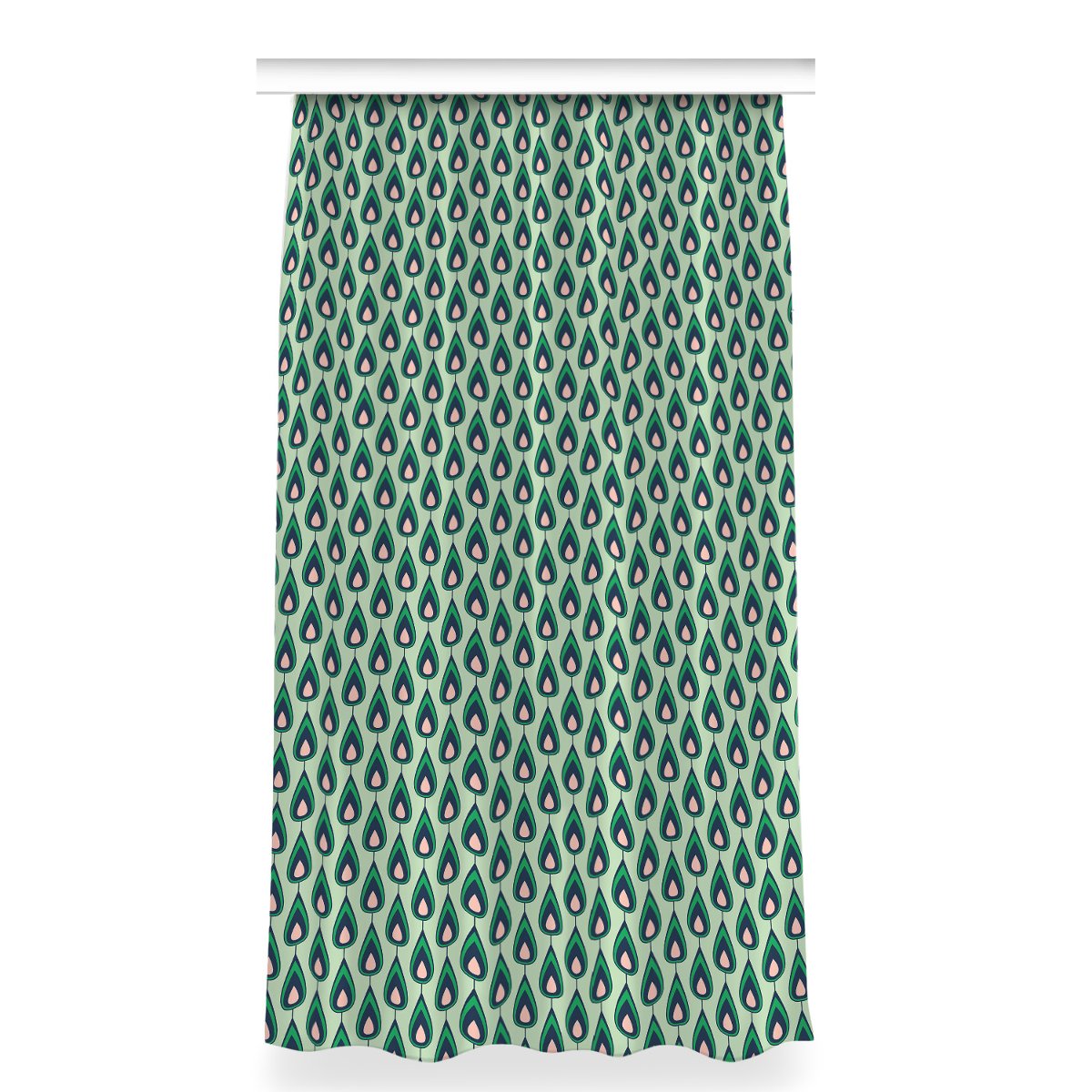 Zasłona gotowa do sypialni 150x280 Zielone łezki, Fabricsy