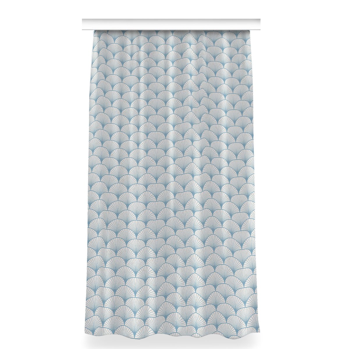 Zasłona z grafiką gotowa 150x280 Retro przegrzebki, Fabricsy