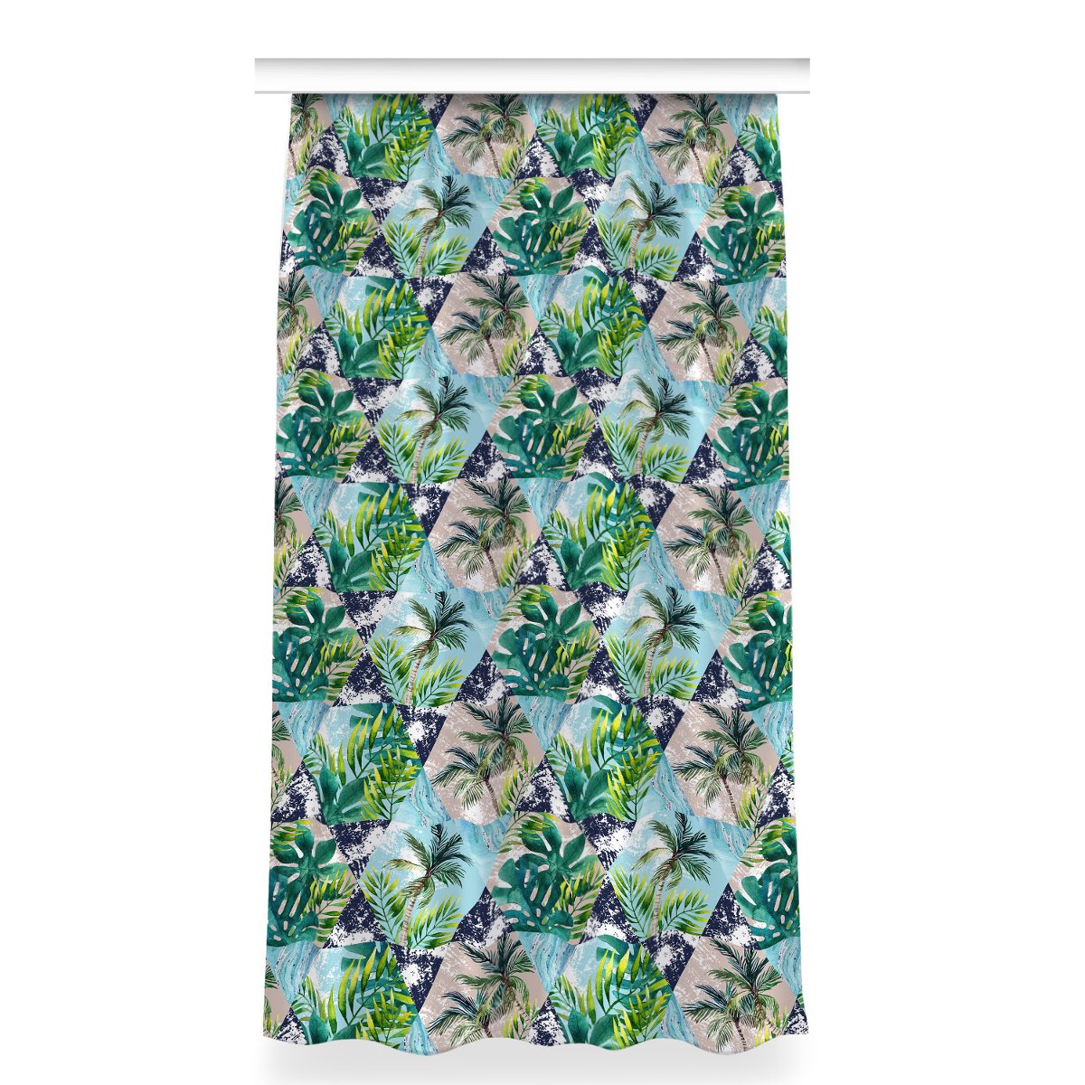 Zasłona dekor do pokoju 150x280 Tropikalna mozaika, Fabricsy