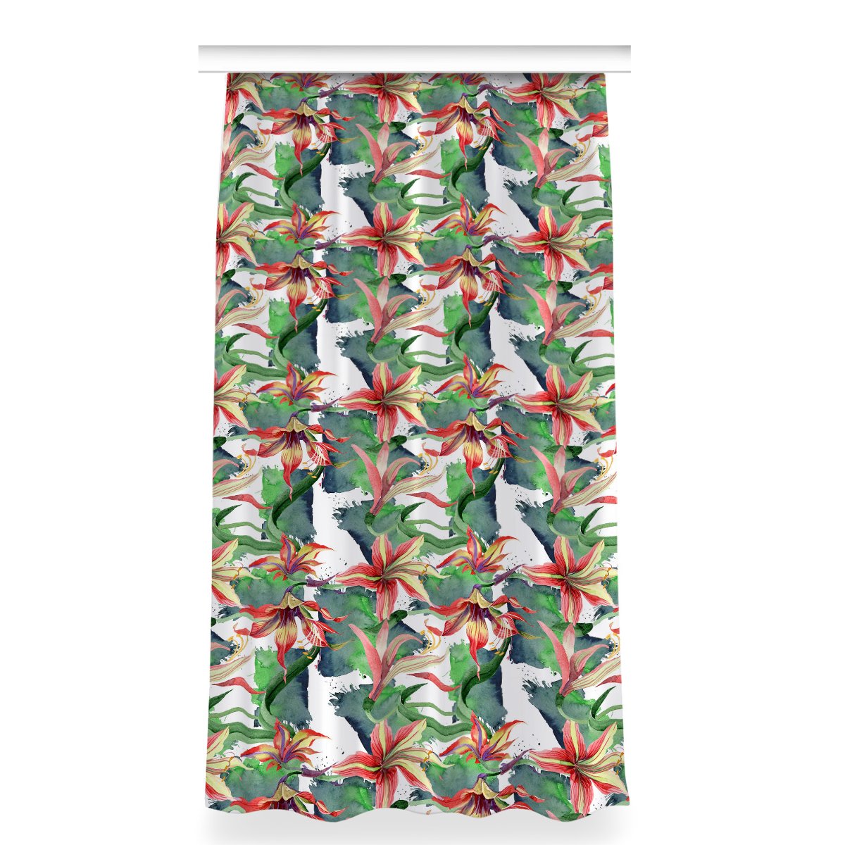 Zasłona z nadrukiem gotowa 150x280 Kwiat Zwartnica, Fabricsy