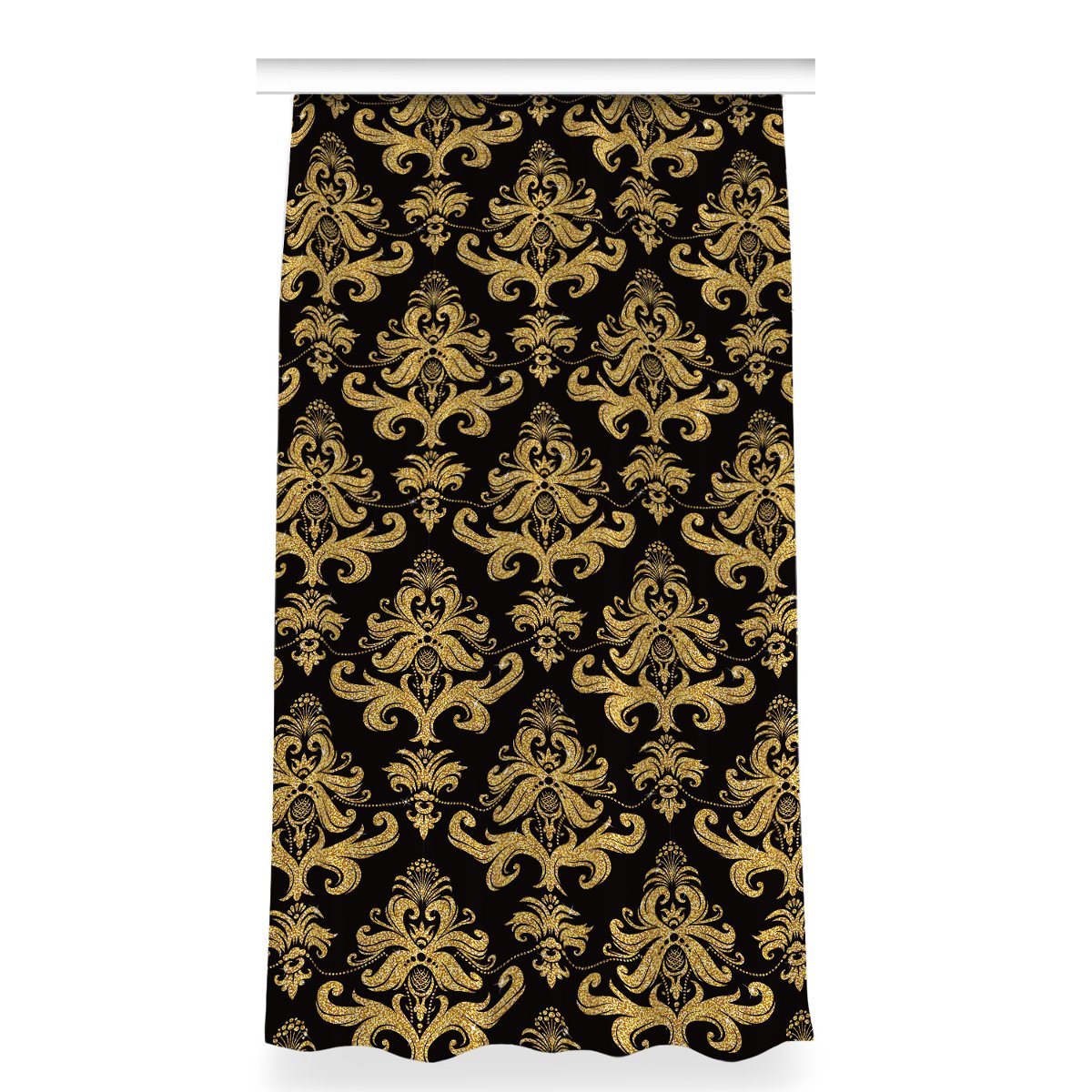 Zasłona gotowa do sypialni 150x280 Złoty ornament, Fabricsy