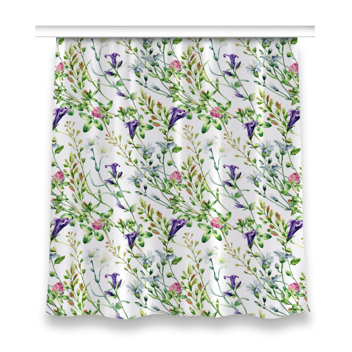 Zasłona do salonu do pokoju 150x160 Polne kwiaty, Fabricsy