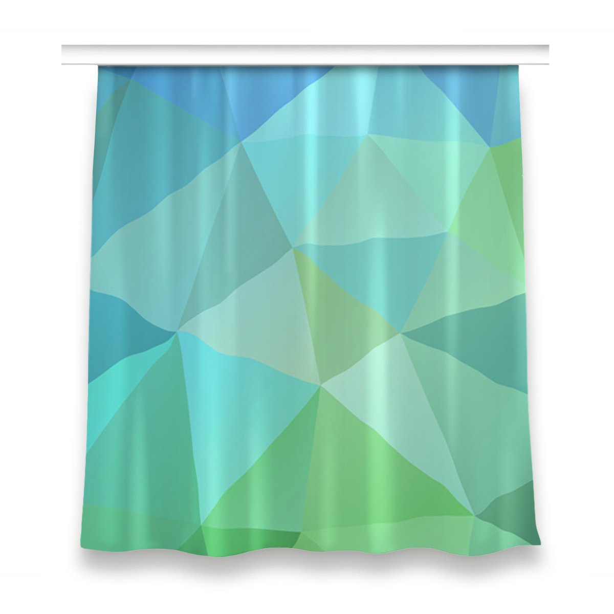 Zasłona na taśmę wzór 150x160 Abstrakcja niebieska, Fabricsy