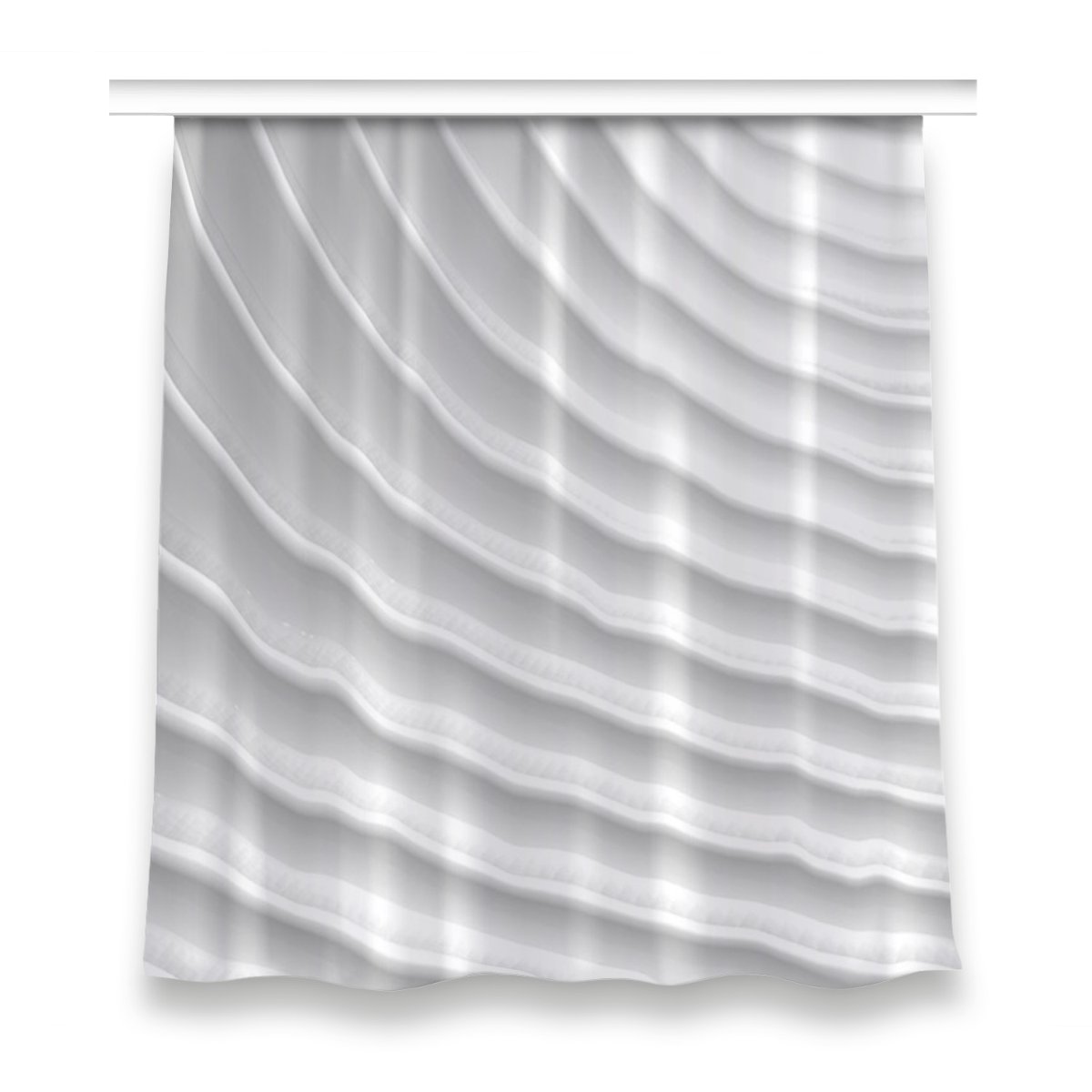 Zasłona z nadrukiem gotowa 150x160 Białe żłobienia, Fabricsy