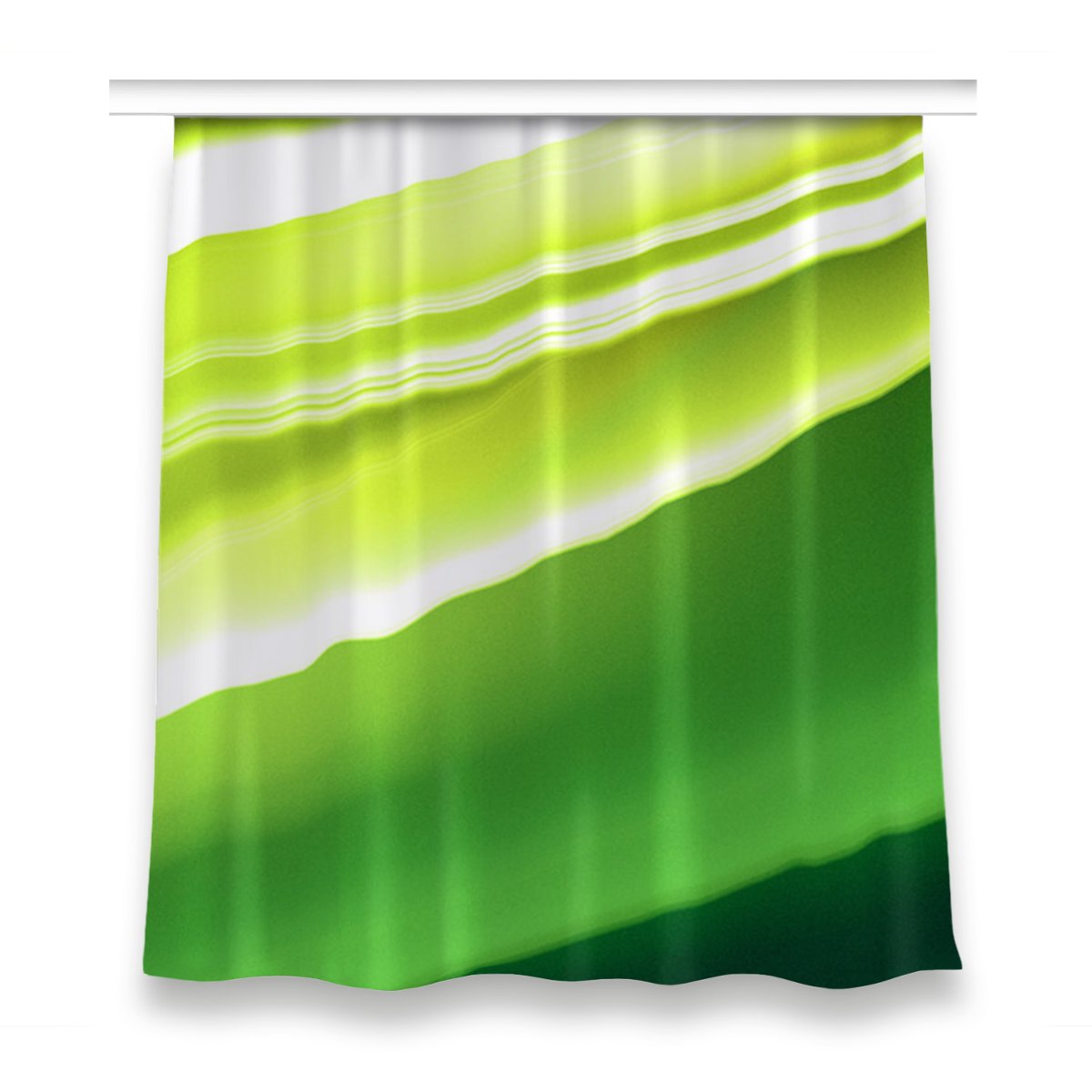 Zasłona na taśmę wzór 150x160 Abstrakcja zielona, Fabricsy