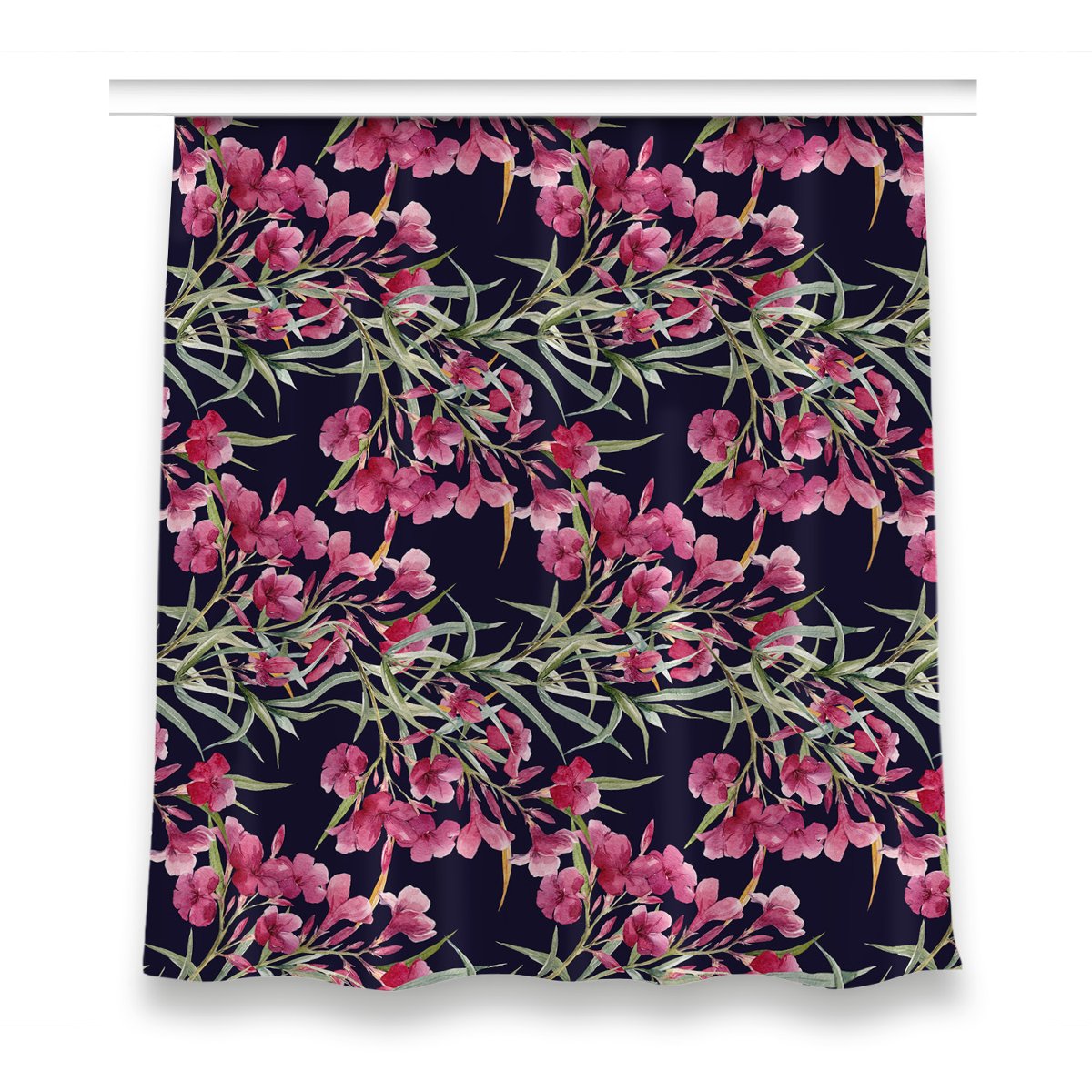 Zasłona na taśmę do pokoju 150x160 Akwarela Kwiaty, Fabricsy