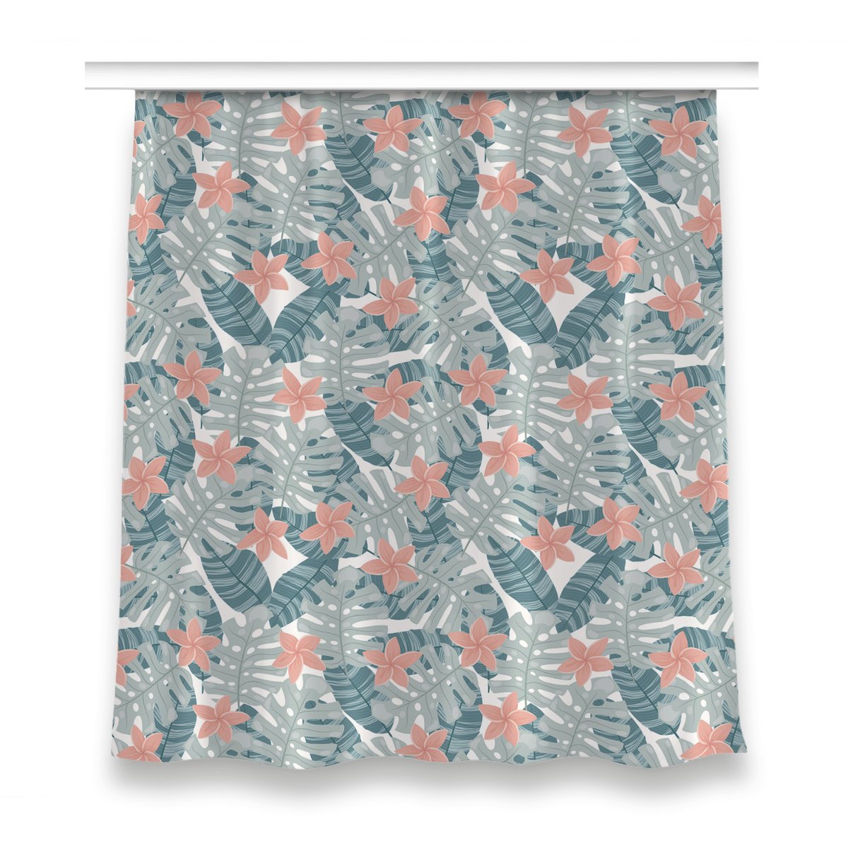 Zasłona do sypialni wzór 150x160 Tropikalny mural, Fabricsy