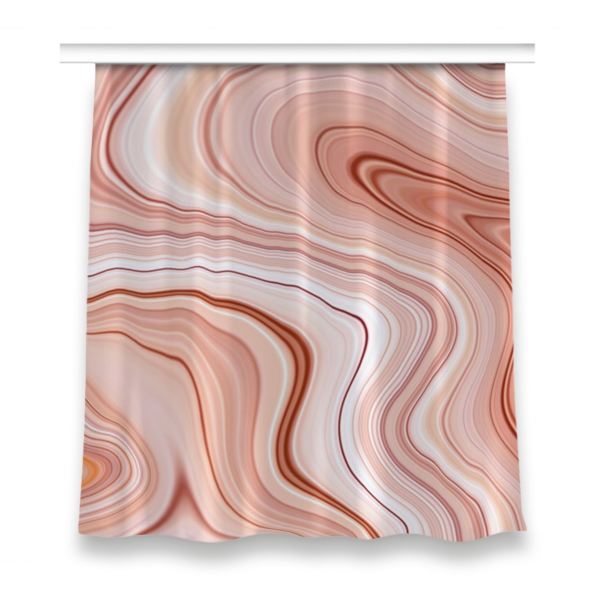 Zasłona na taśmę do salonu 150x160 Abstrakcja ecru, Fabricsy