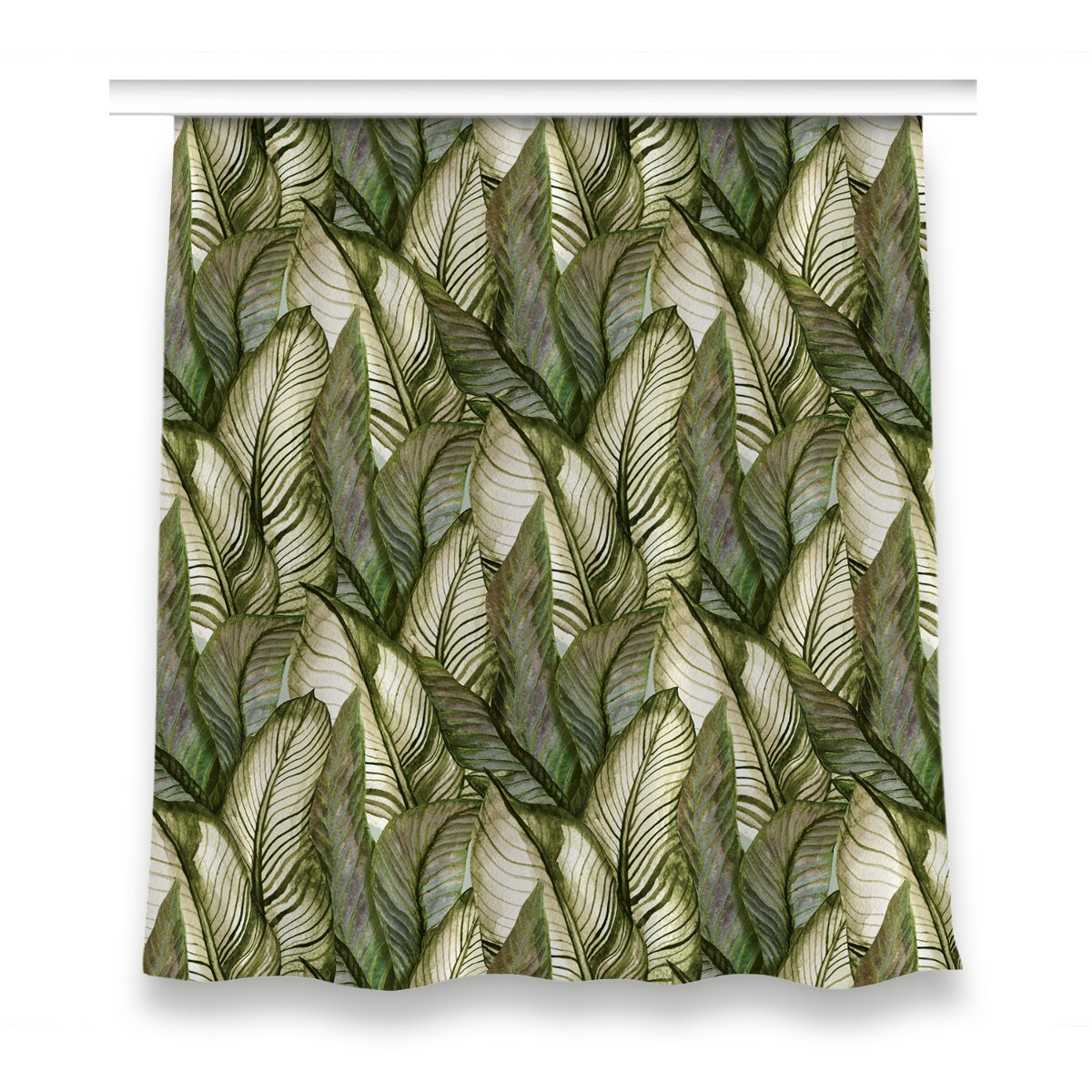 Zasłona gotowa wzór do pokoju 150x160 cm Monstera, Fabricsy
