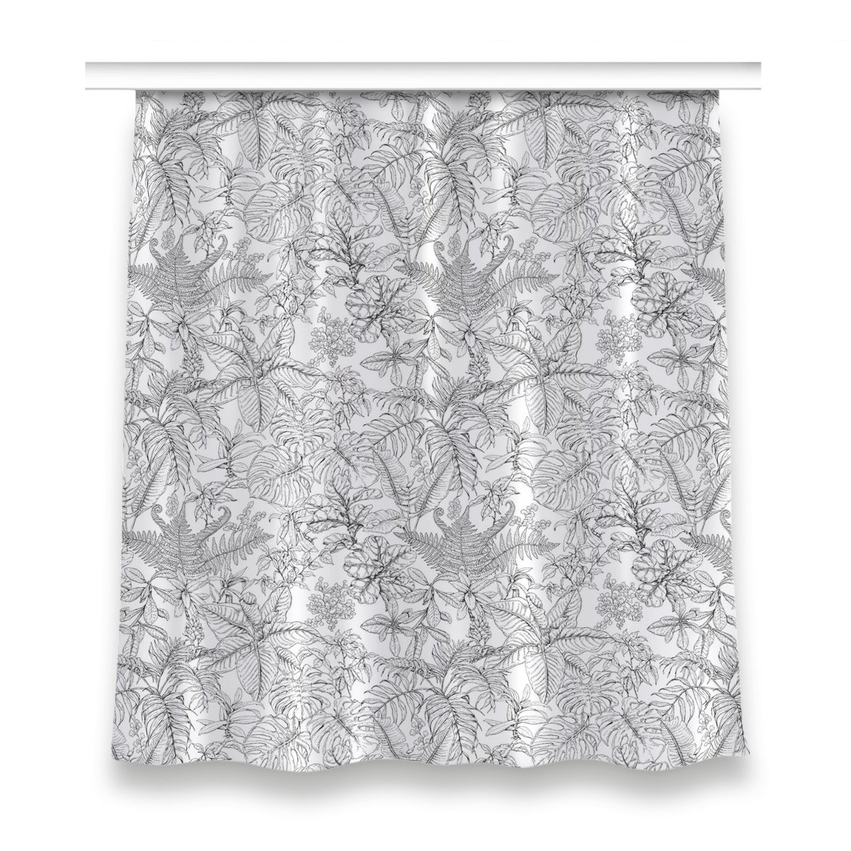 Zasłona z grafiką kolory 150x160 Szkic tropikalny, Fabricsy