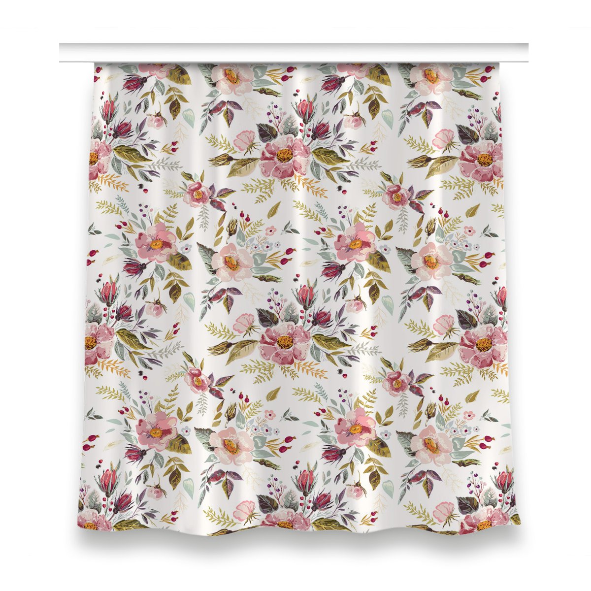 Zasłona gotowa dekor 150x160 Vintage pole kwiaty, Fabricsy