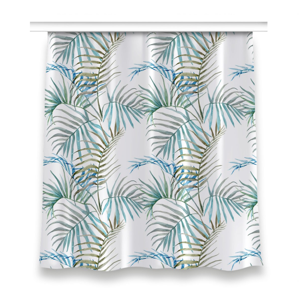 Zasłona z grafiką gotowa 150x160 Liście tropikalne, Fabricsy