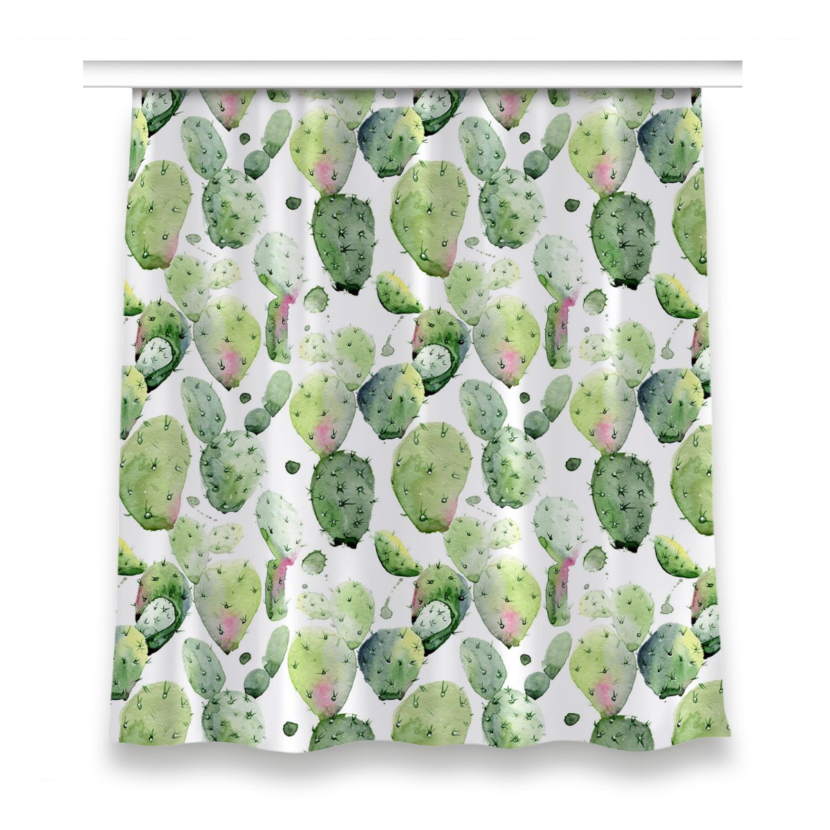 Zasłona wzór do pokoju 150x160 Kaktusy tropikalne, Fabricsy
