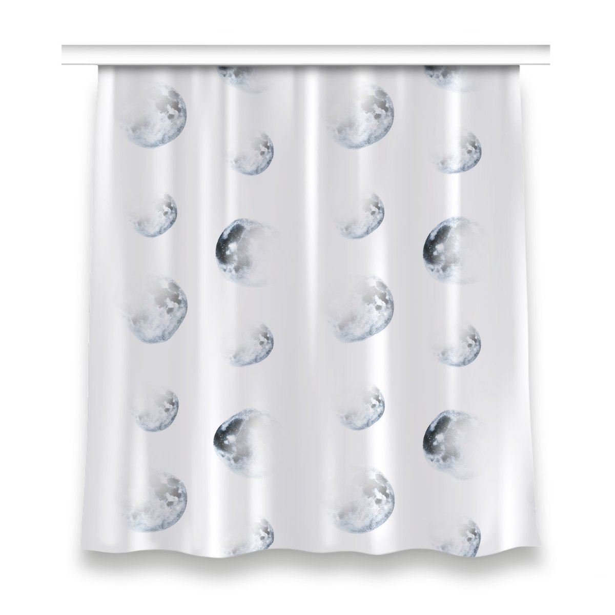 Zasłona gotowa do salonu 150x160 cm Obraz Księżyce, Fabricsy