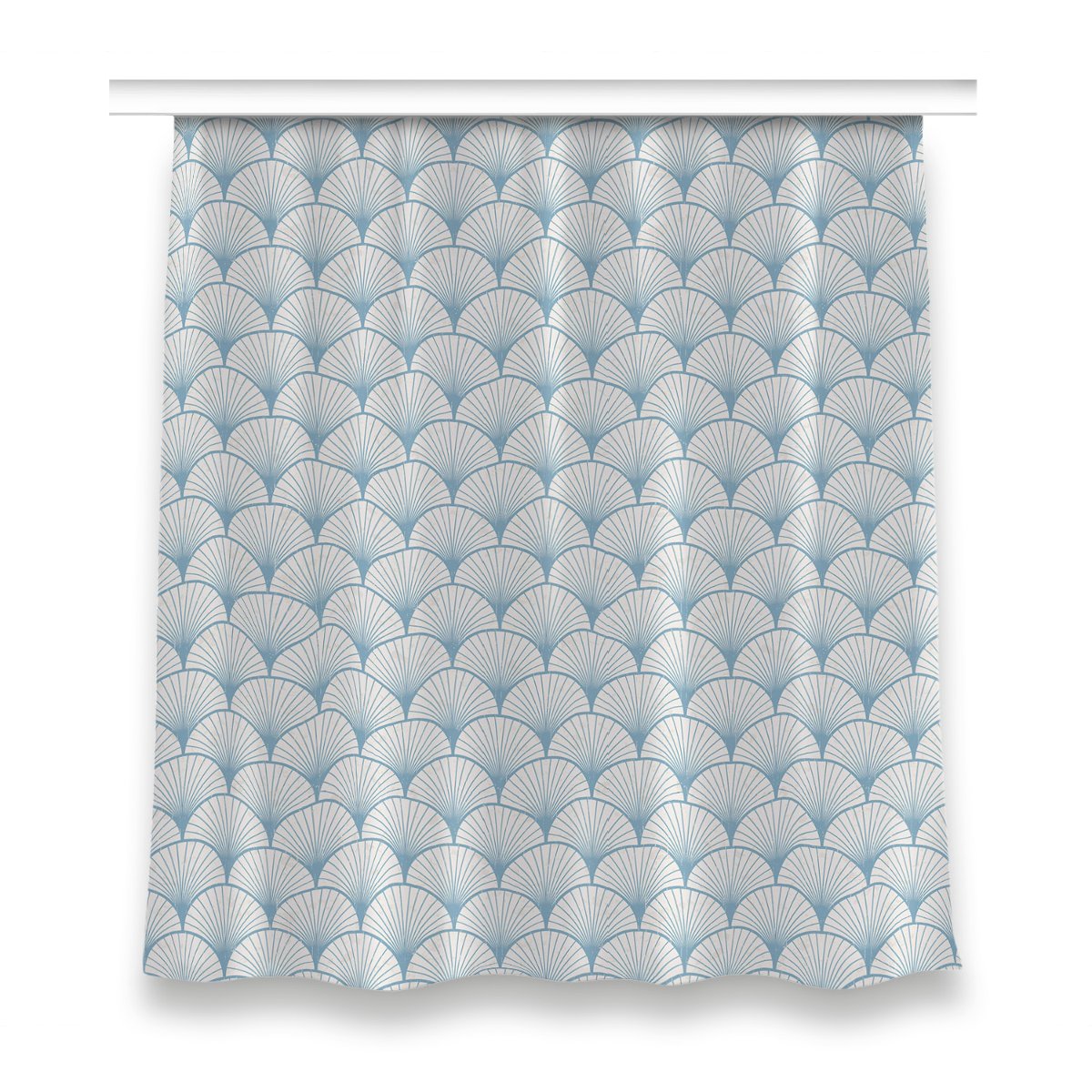 Zasłona z grafiką gotowa 150x160 Retro przegrzebki, Fabricsy