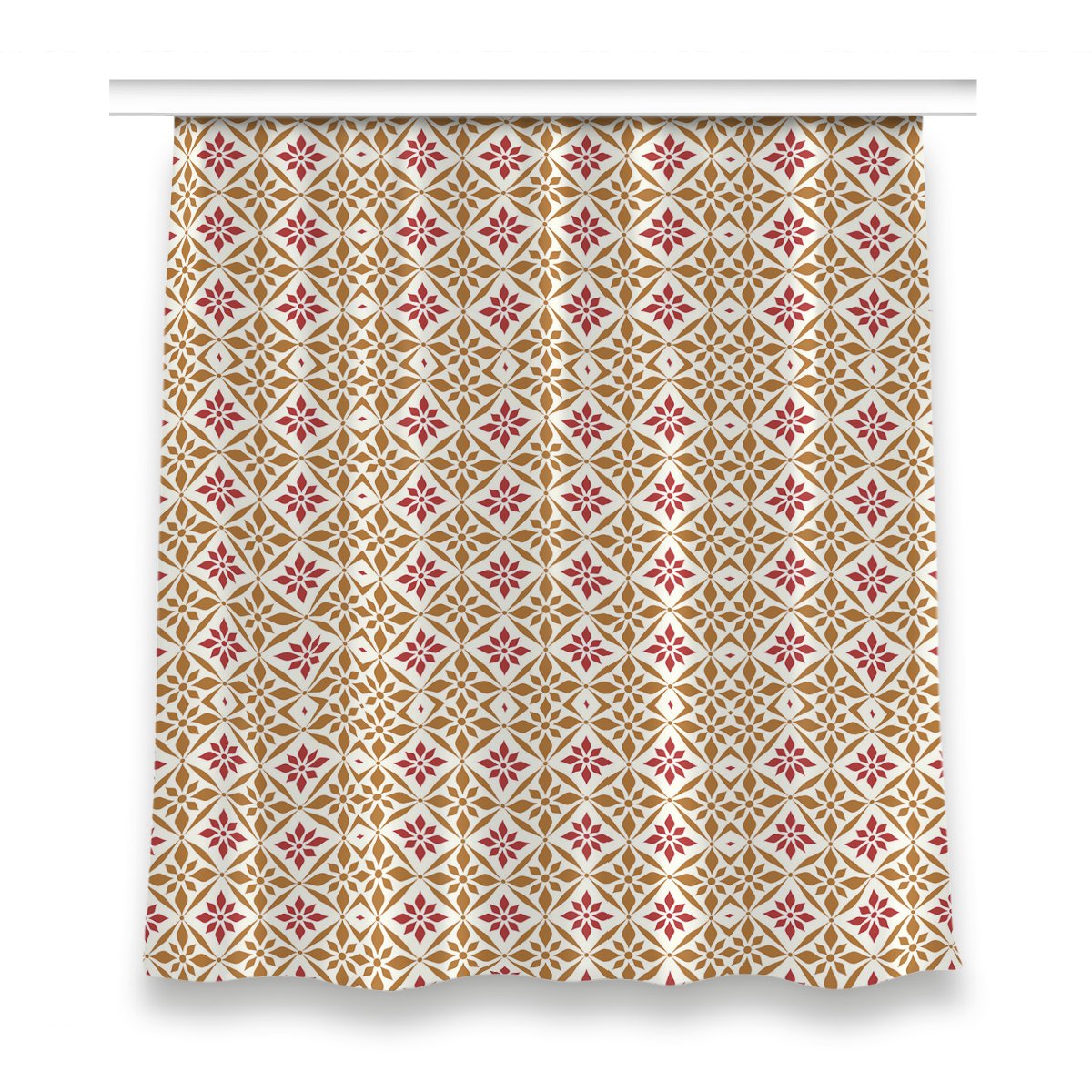 Zasłona na taśmę do pokoju 150x160 Kwiecisty wzór, Fabricsy