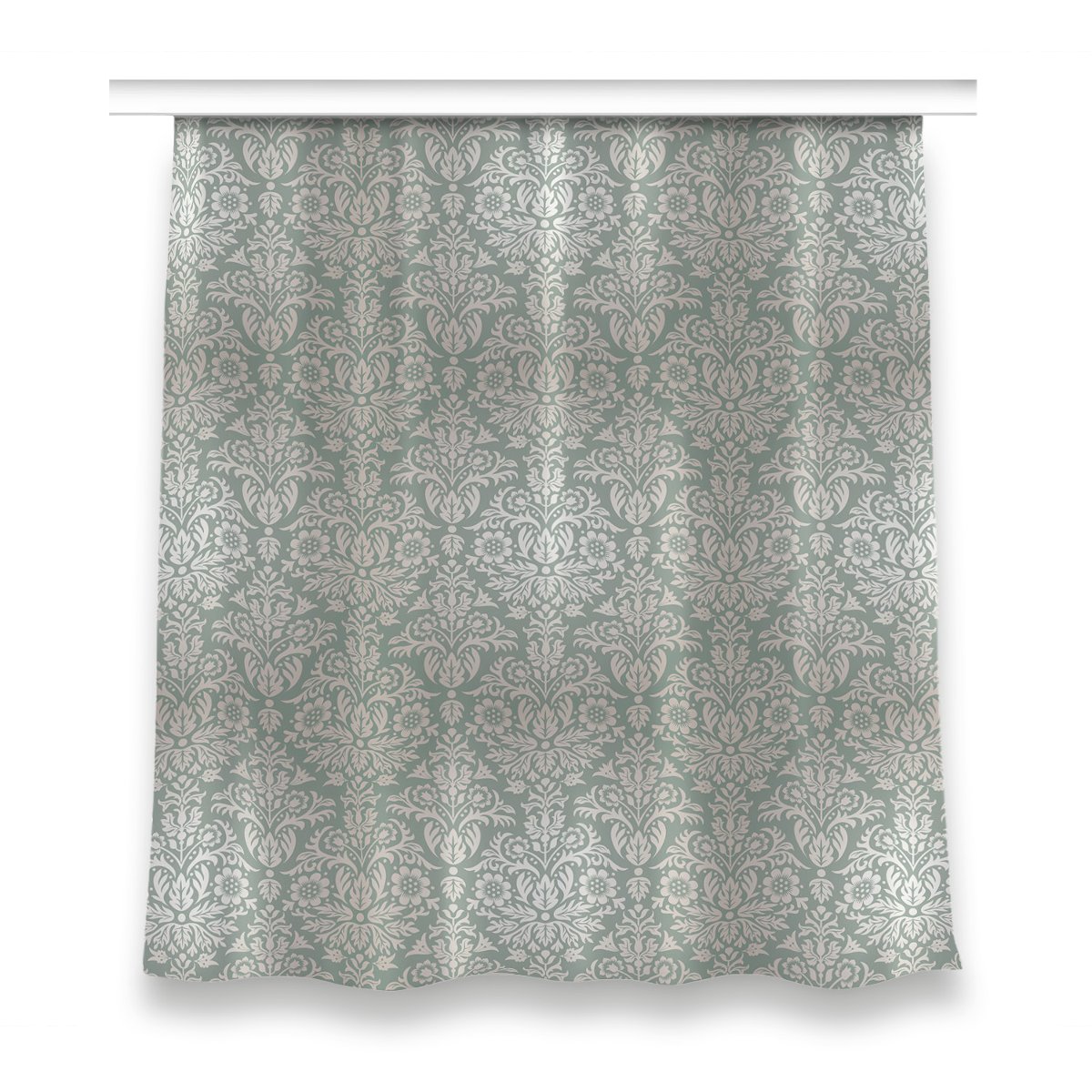 Zasłona z grafiką kolory 150x160 cm Kwiatowy wzór, Fabricsy