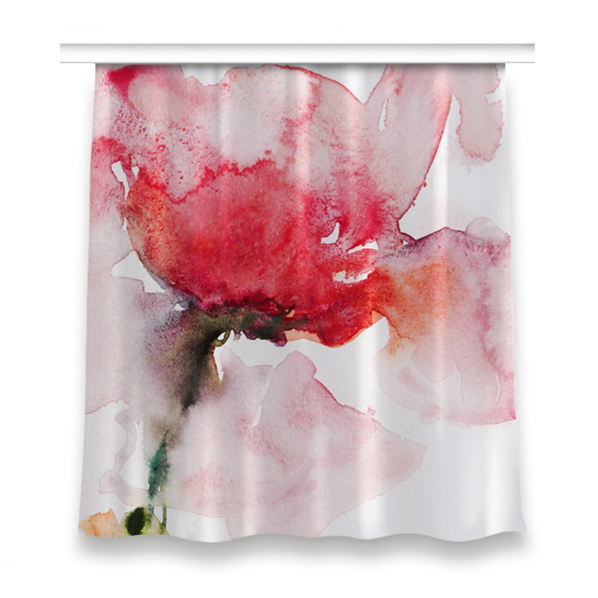 Zasłona gotowa do pokoju 150x160 Akwarela kwiaty, Fabricsy