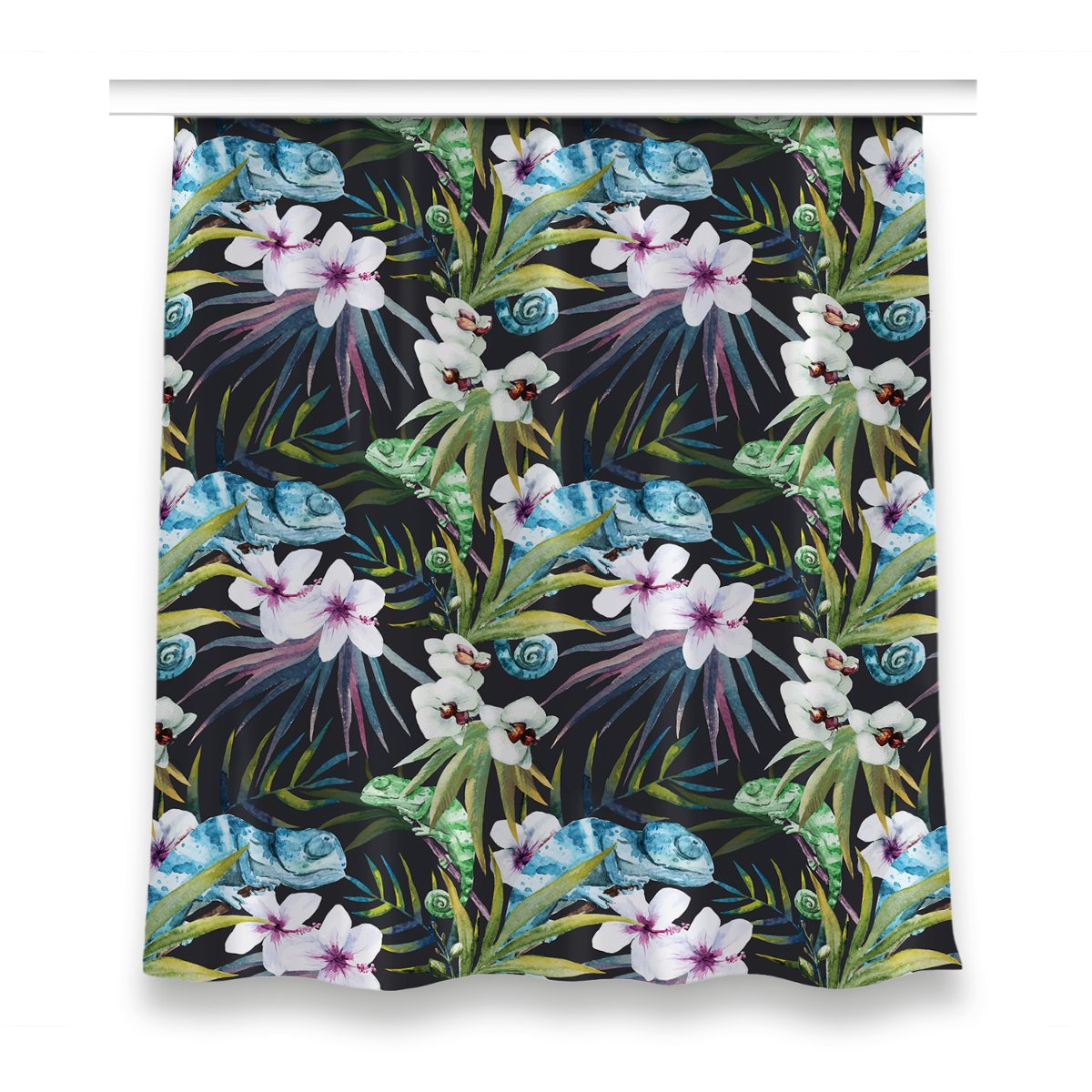 Zasłona dekor do pokoju 150x160 Niebieski kameleon, Fabricsy