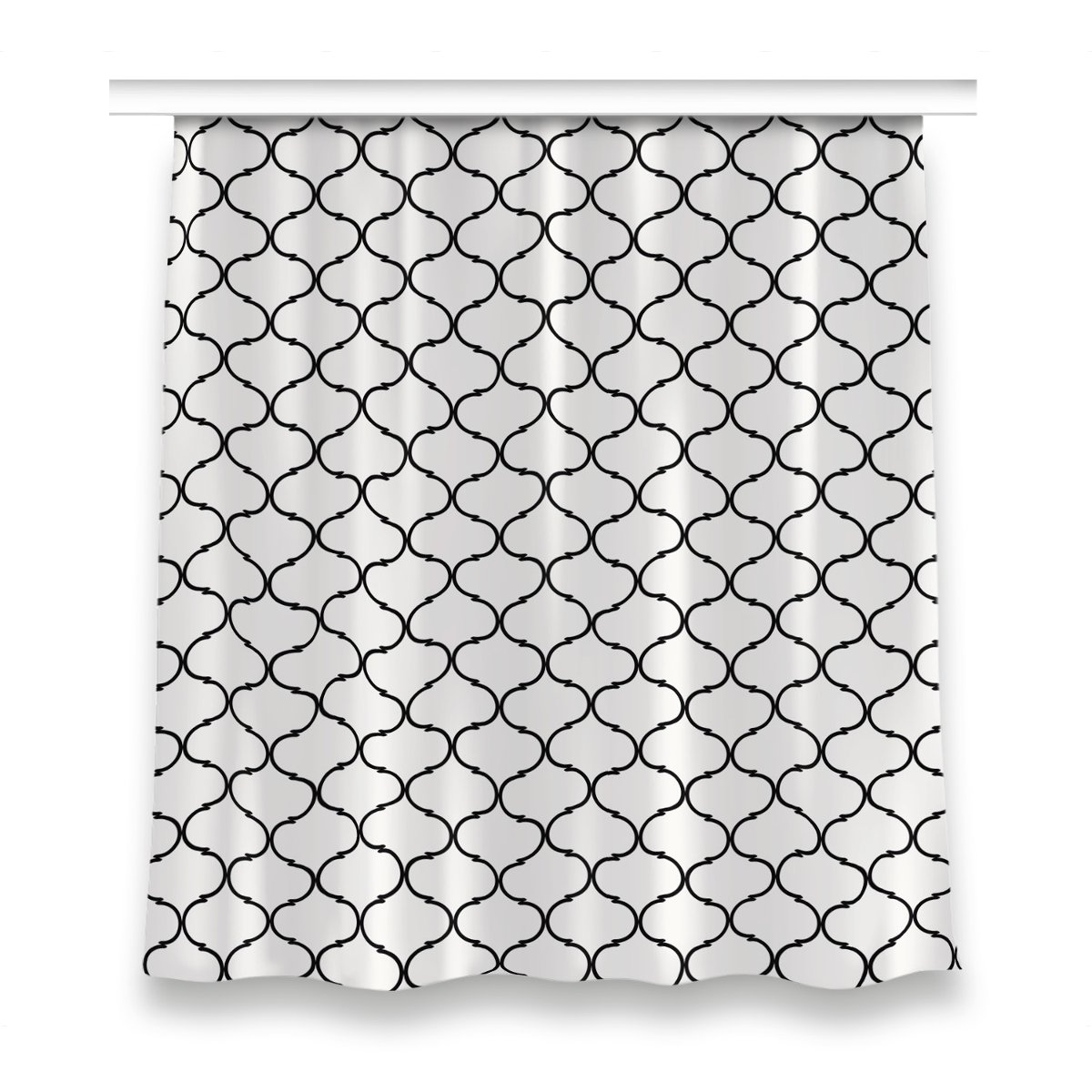 Zasłona z grafiką kolory 150x160 Marokański wzór, Fabricsy