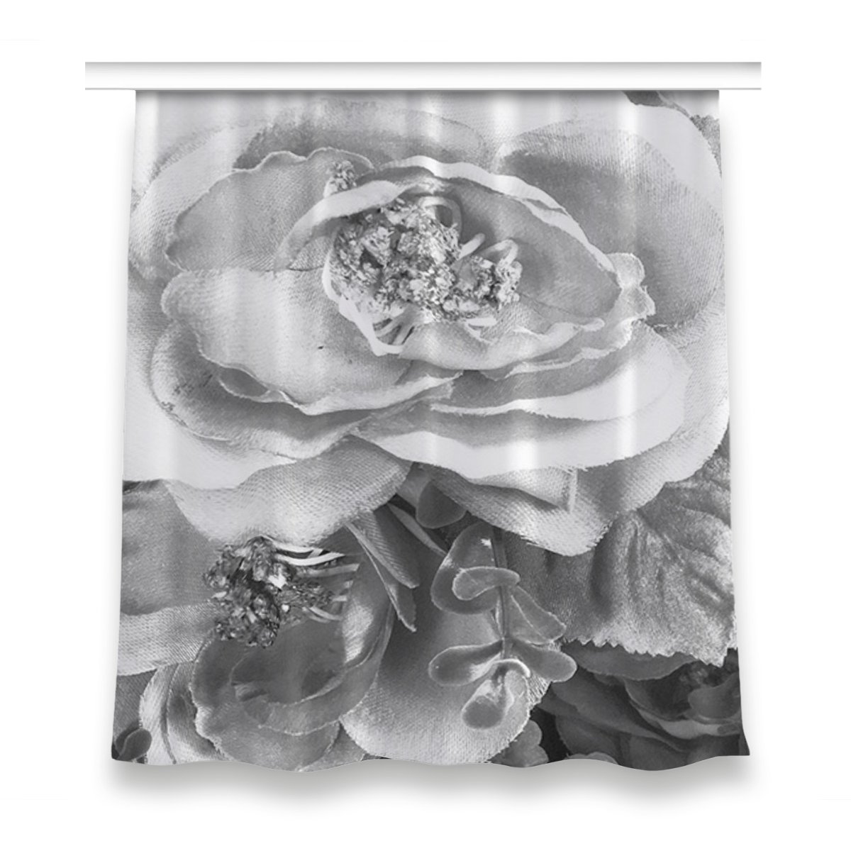 Zasłona z grafiką gotowa dekor 150x160 Retro róże, Fabricsy