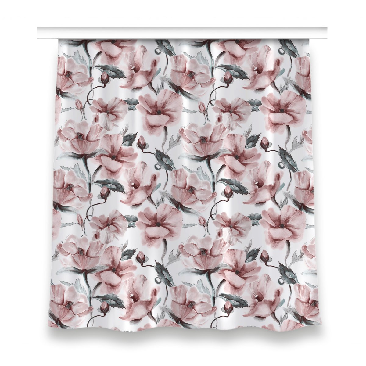 Zasłona z nadrukiem gotowa 150x160 Kwiatowy obraz, Fabricsy