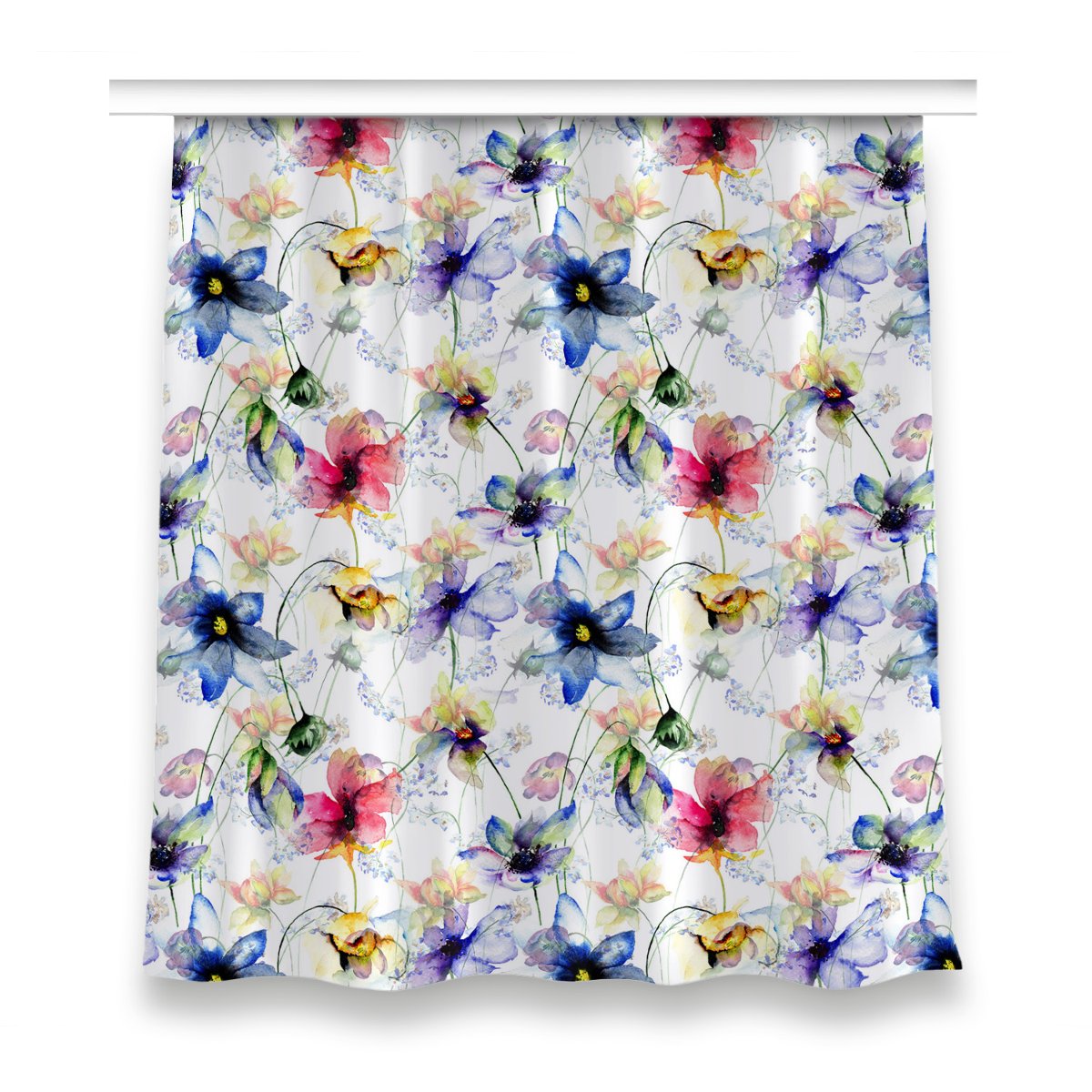 Zasłona na taśmę do pokoju 150x160 cm Polne kwiaty, Fabricsy