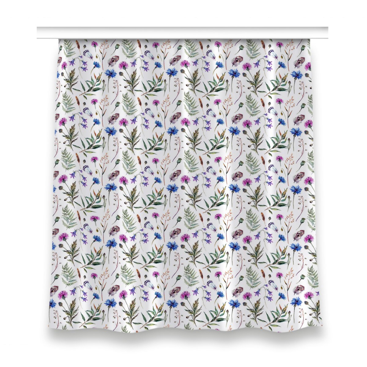 Zasłona na taśmę do sypialni 150x160 Kwiaty z łąki, Fabricsy