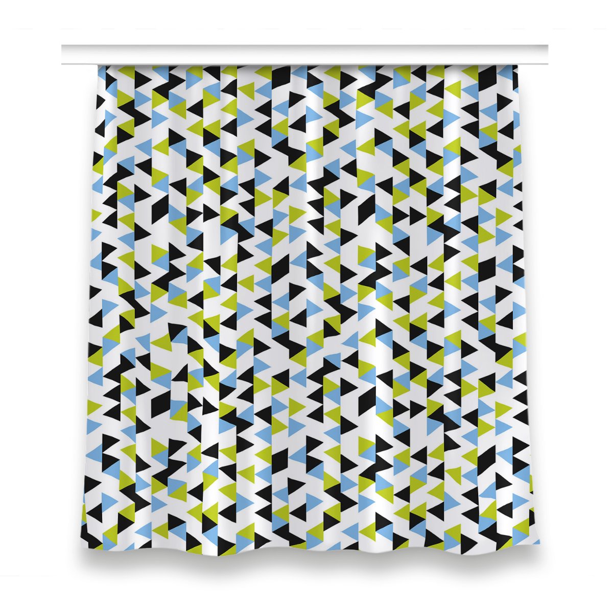 Zasłona dekor do pokoju 150x160 Latające trójkąty, Fabricsy