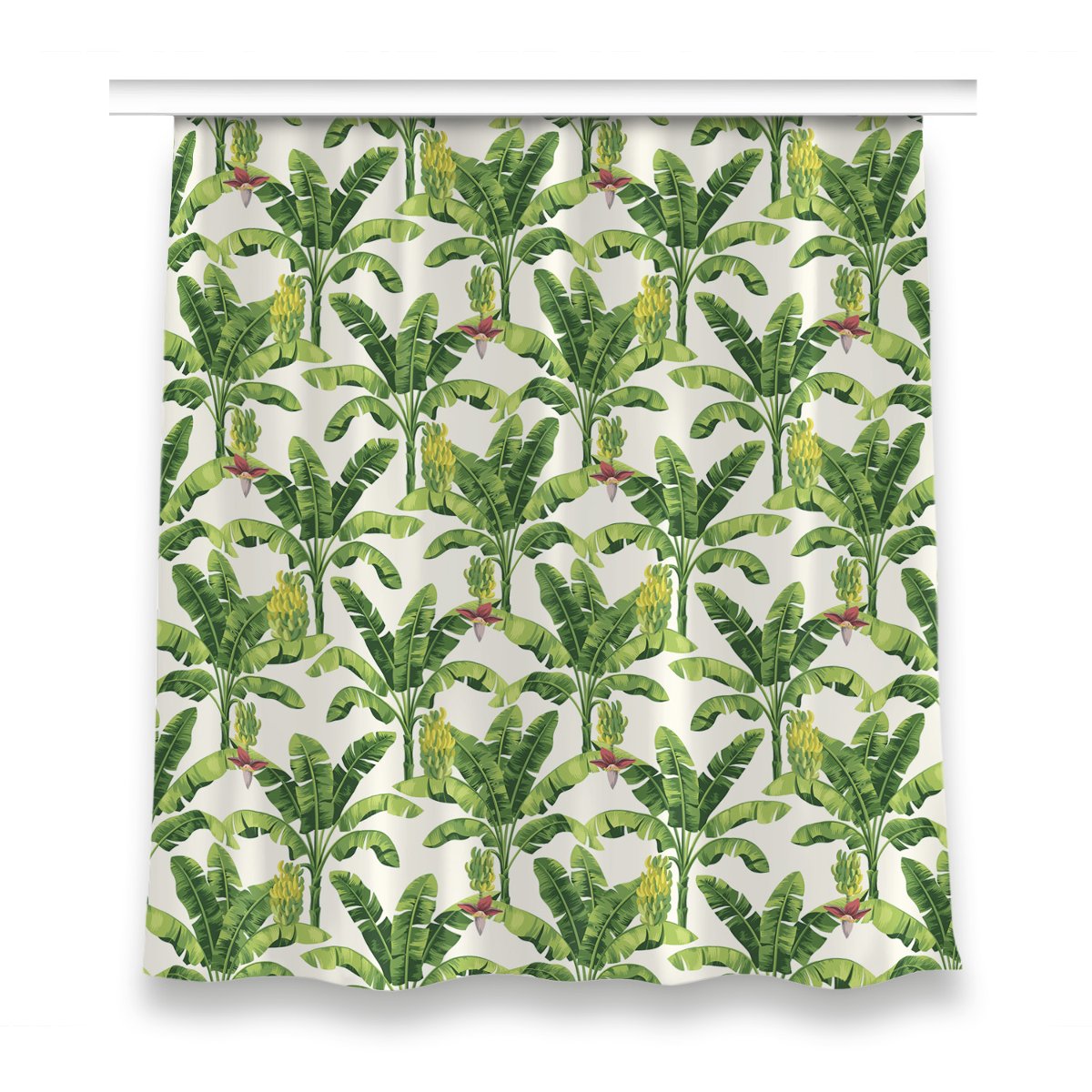 Zasłona dekor do salonu 150x160 cm Bananowe plamy, Fabricsy