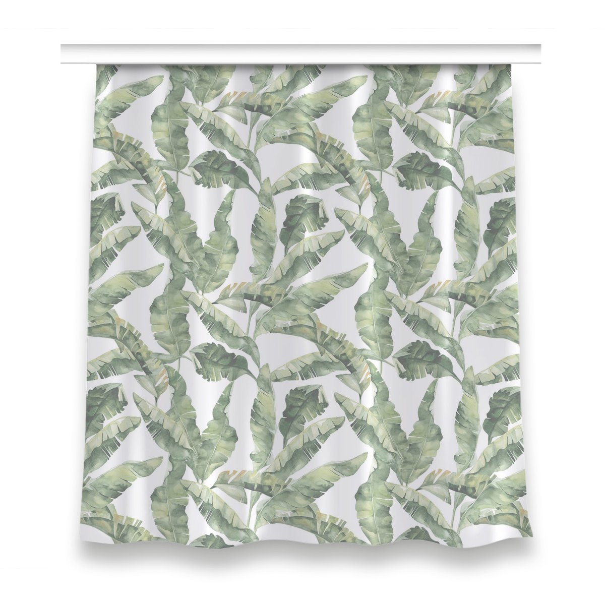 Zasłona z nadrukiem gotowa 150x160 Bananowe liście, Fabricsy