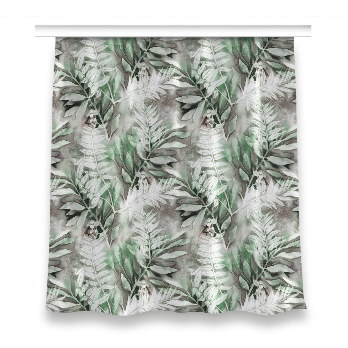 Zasłona z grafiką gotowa 150x160 Liście z tropików, Fabricsy