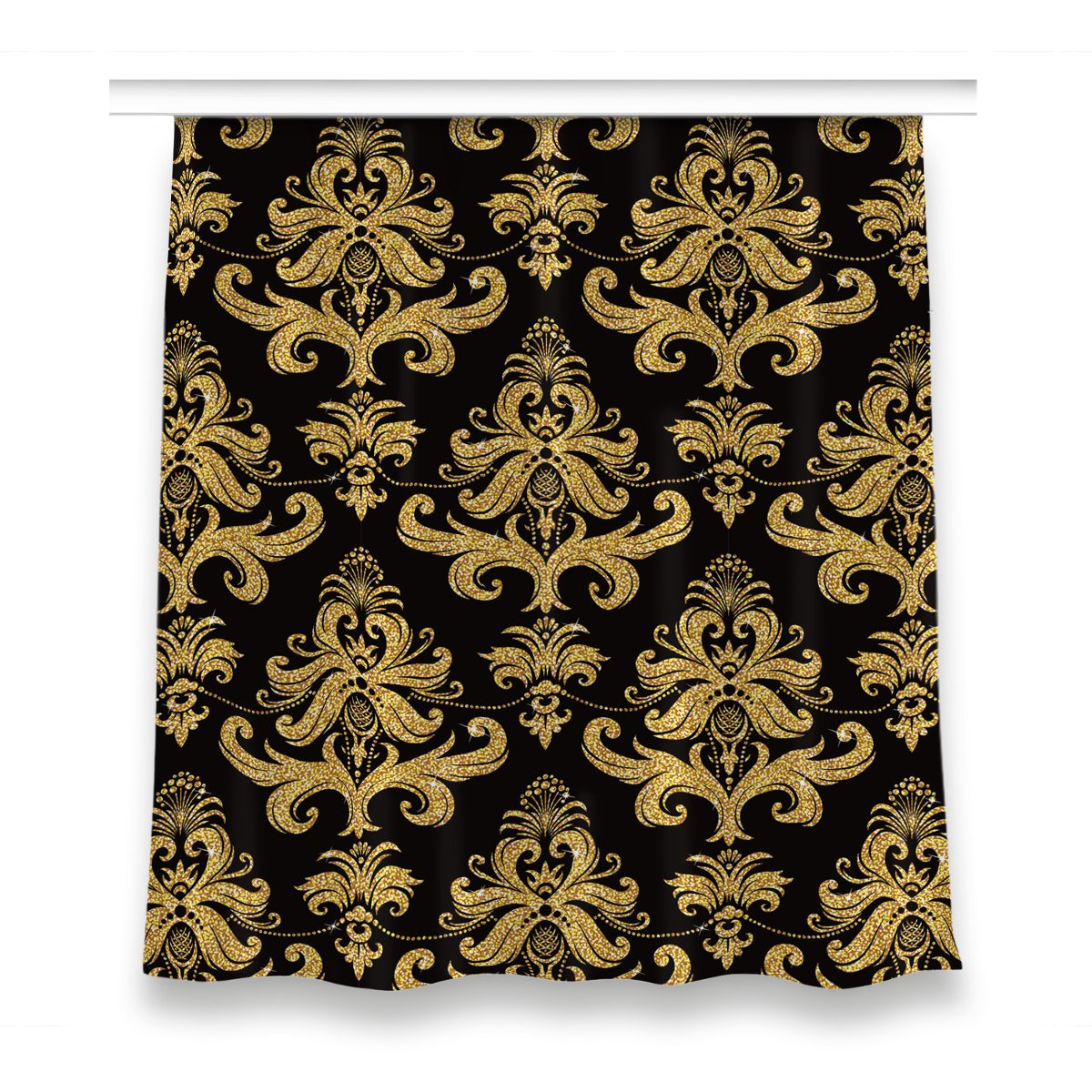 Zasłona gotowa do sypialni 150x160 Złoty ornament, Fabricsy