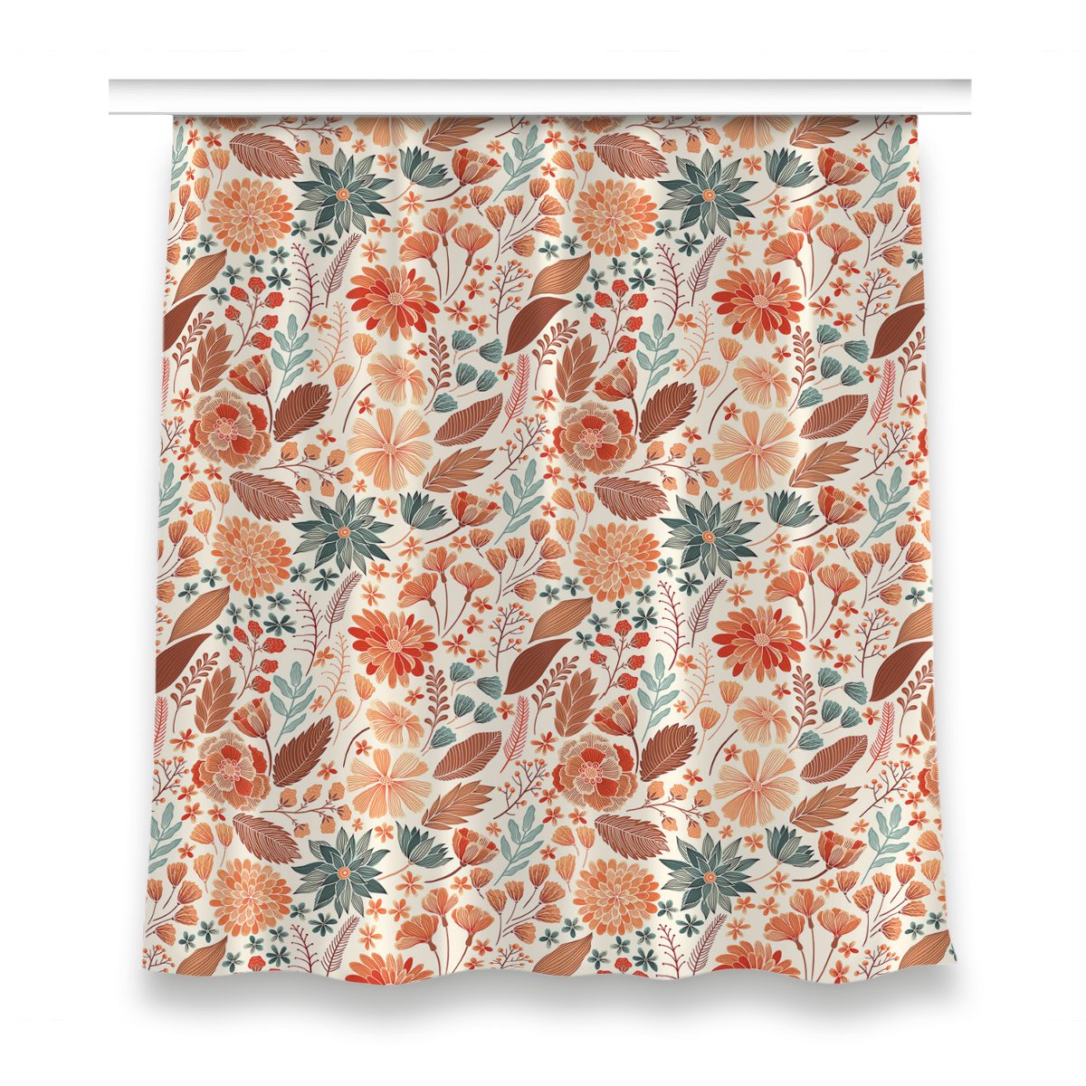 Zasłona gotowa dekor 150x160 cm Artystyczne Kwiaty, Fabricsy