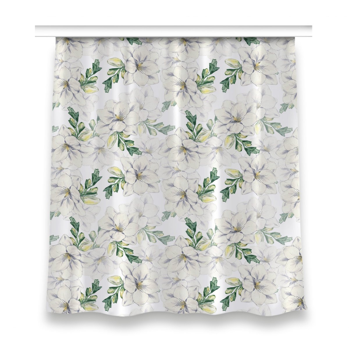 Zasłona gotowa do sypialni 150x160 Frezja Kwiaty, Fabricsy