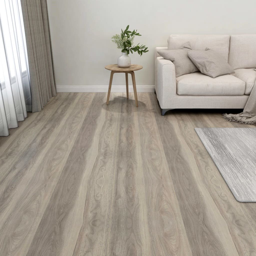 vidaXL Samoprzylepne panele podłogowe, 55 szt., PVC, 5,11 m, taupe vidaXL