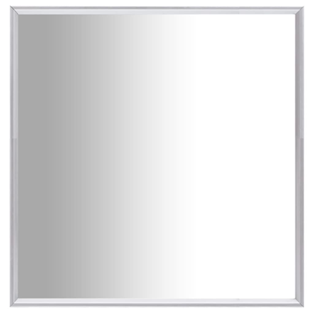 vidaXL Lumarko Lustro w srebrnej ramie, 60x60 cm 322732