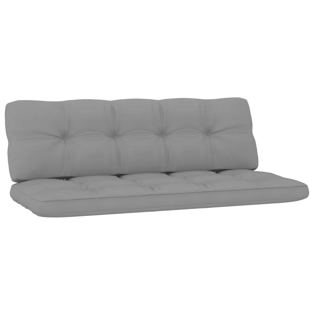 vidaXL Poduszki na sofę z palet 2 szt. szare 314604